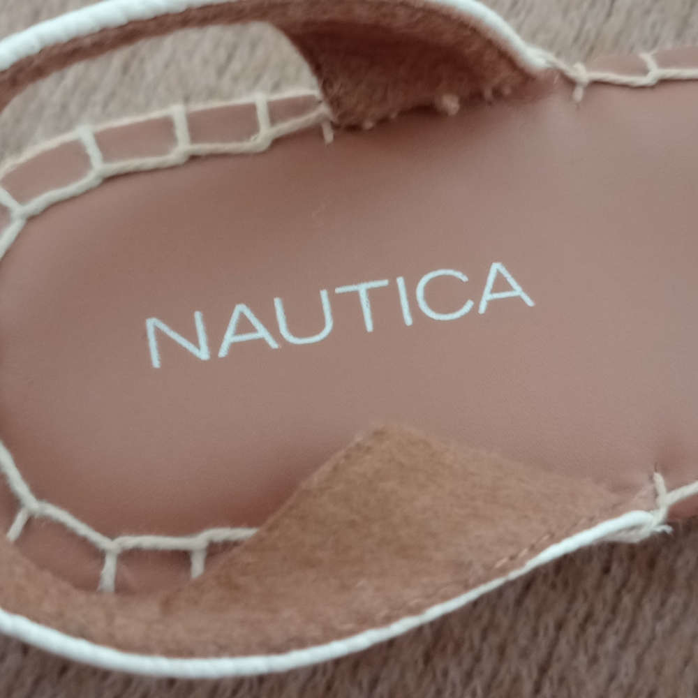 Nautica Women's Nadana Cream & Tan Woven Espadrilles, Size 8 - Picture 6 of 7